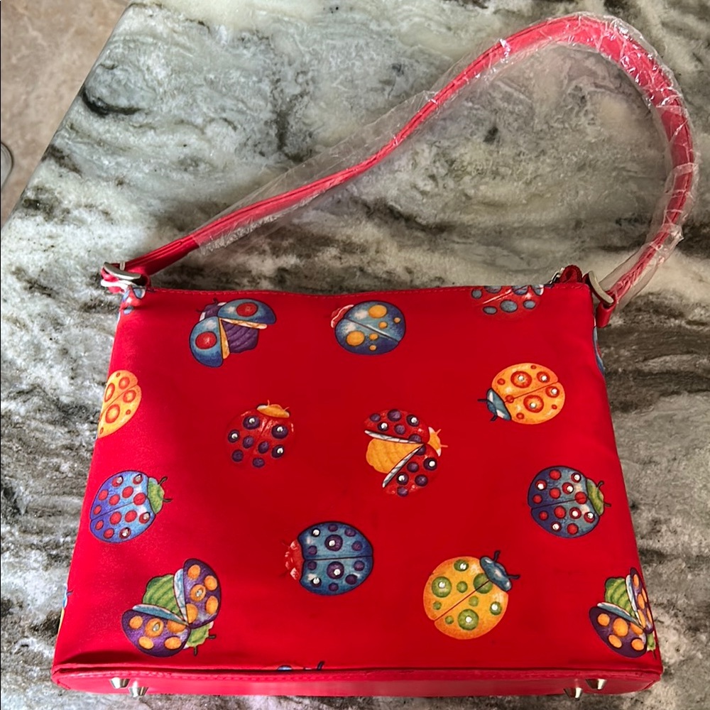 Colorful Ladybug Patterned Women's Bag